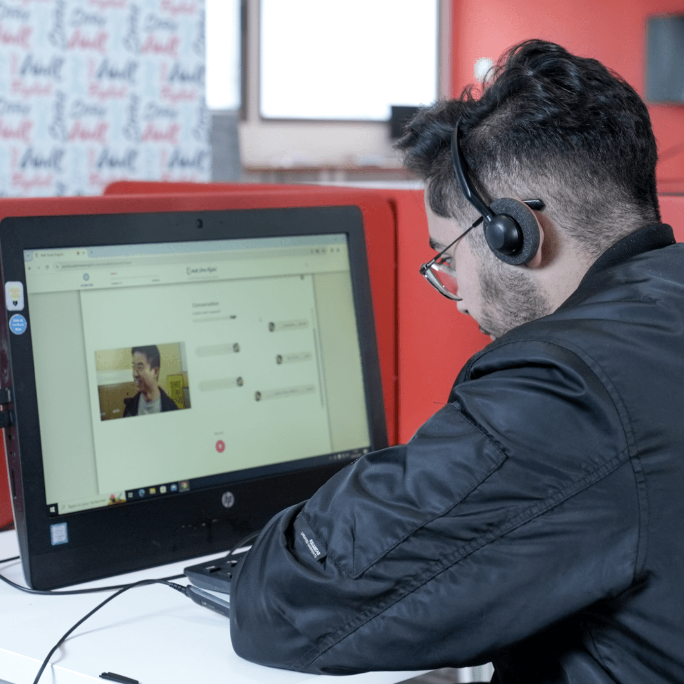 student learning english at Wall Street English Tunisia