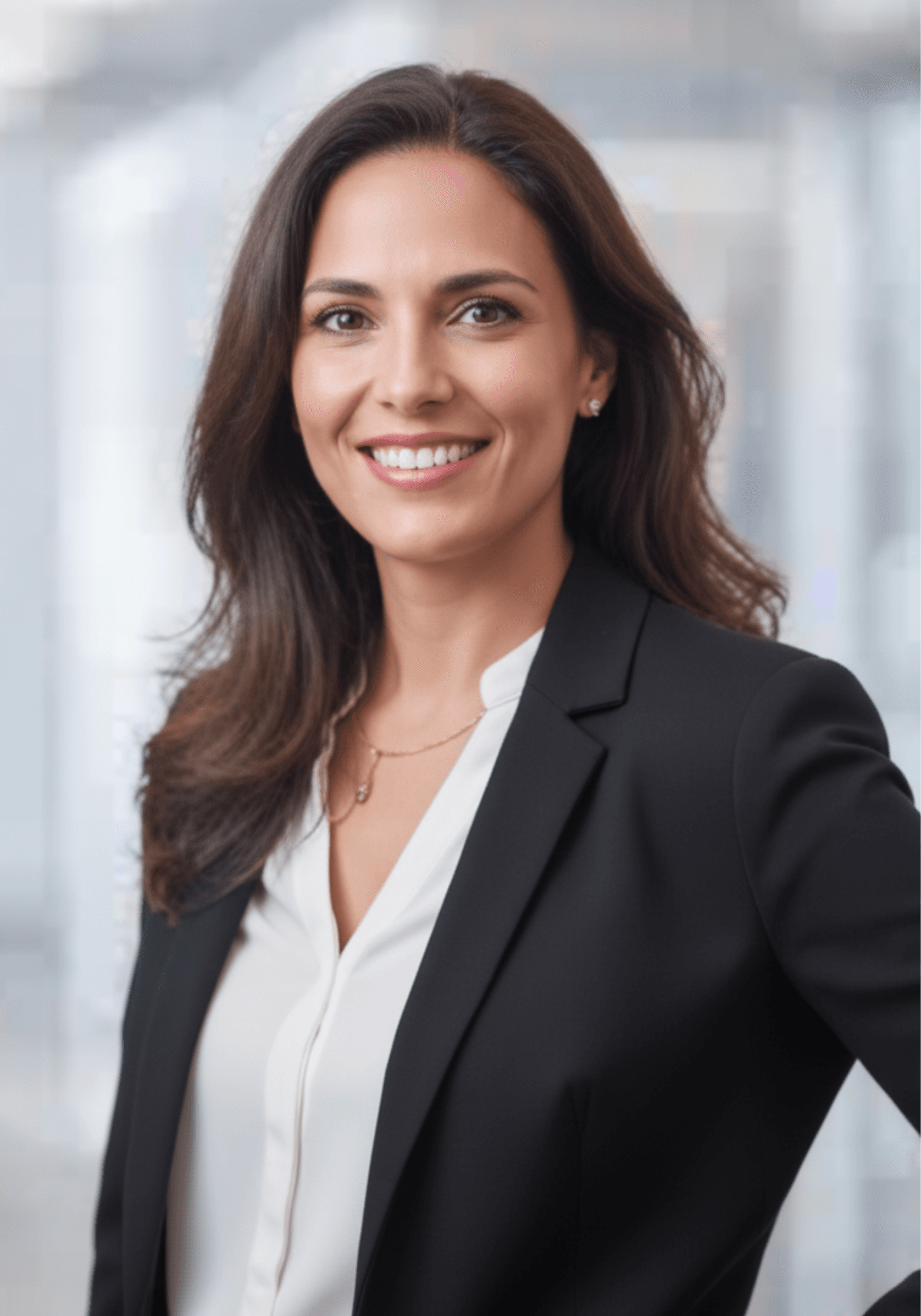 Estudiante adulta de inglés en Panamá, retrato corporativo