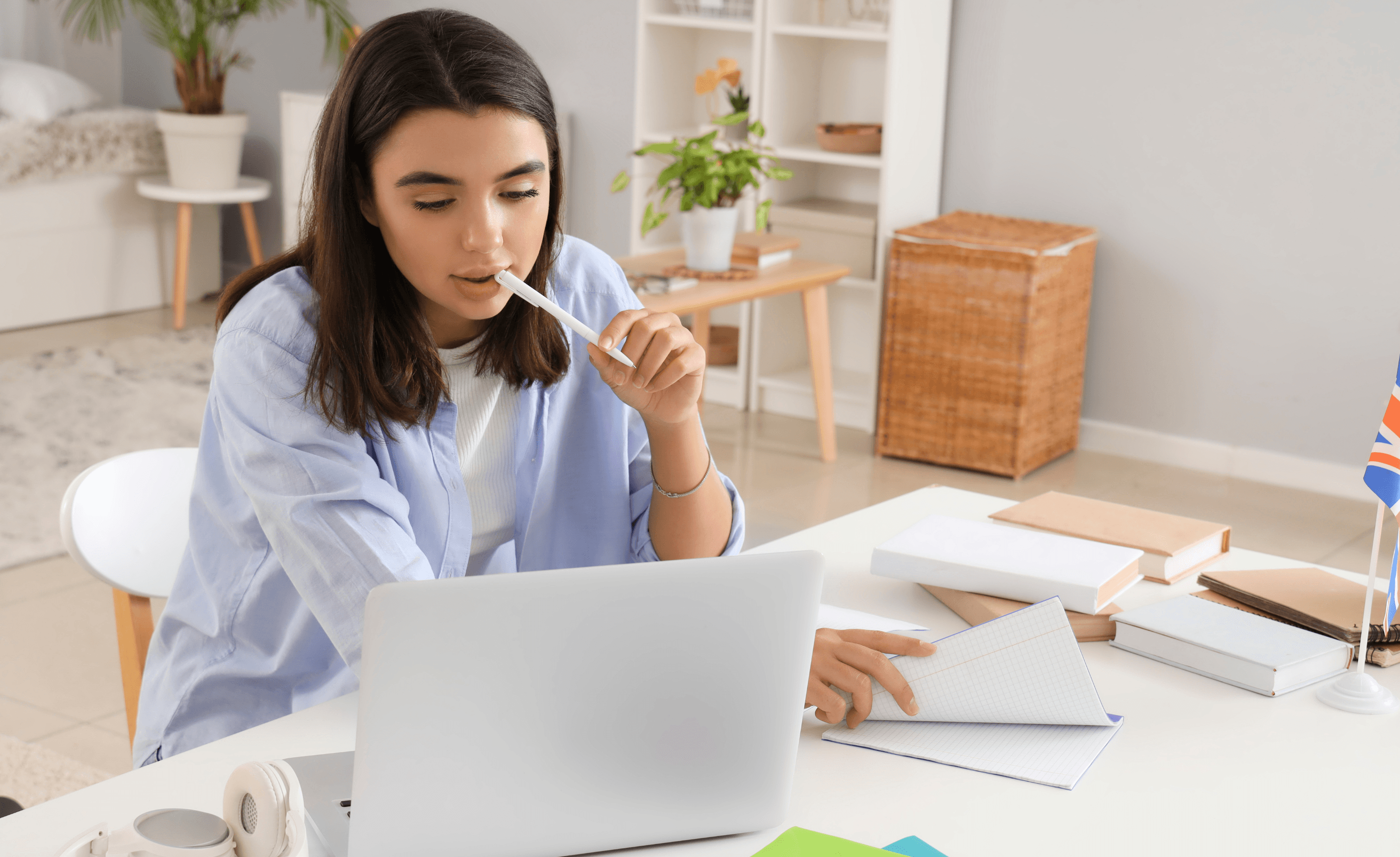 Teenager learning English with Wall Street English